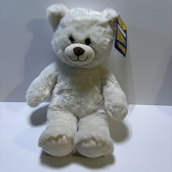 Build A Bear 15” Blond Teddy Sitting Plush Stuffed Animal With Original Tag 2014 - Picture 1 of 12